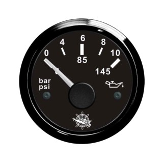 Oil pressure indicator 0/10 bar black