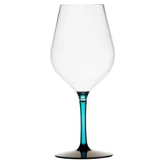 Ms Happy Wine Glass – Turquoise, Set 6 U.