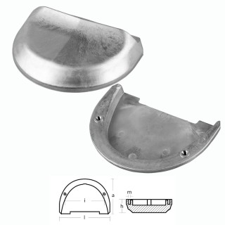 Transom plate Anode for VOLVO PENTA SX Outdrive 146mm
