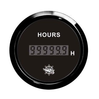 Digital hour counter black