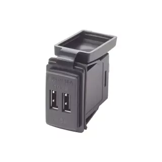 Διπλός USB Φορτιστής 12/24VDC