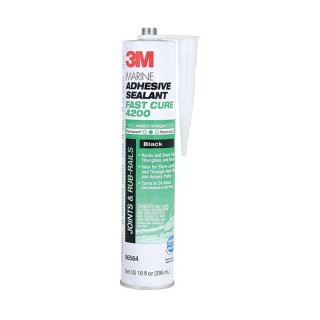 Marine Adhesive Sealant Fast Cure 4200FC Black – Cartridge 295ml