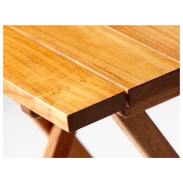 Teak Rectangular Folding Table 80x60cm–Height 75cm Marine Business
