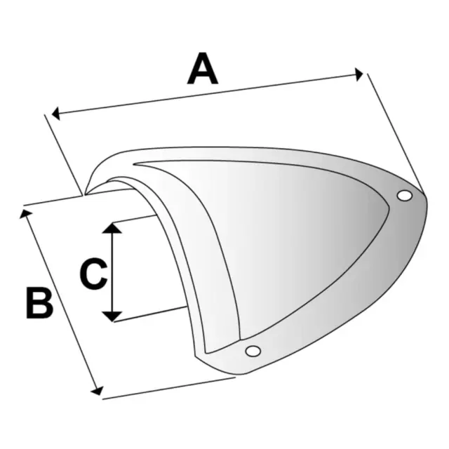 Shell Vents plastic white