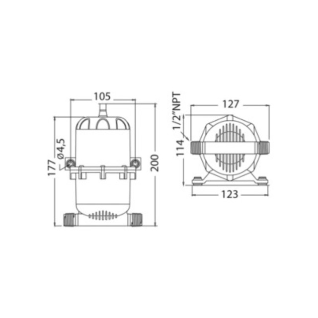 Δοχείο διαστολής 0,75lt , max pres 8.6bar, fitting 1/2