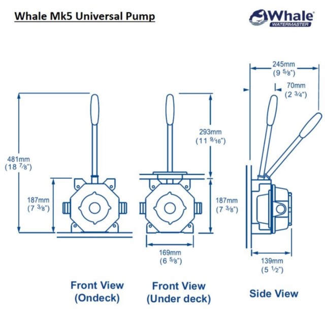 Whale MK5 Universal Αντλία Σεντίνας Χειροκίνητη