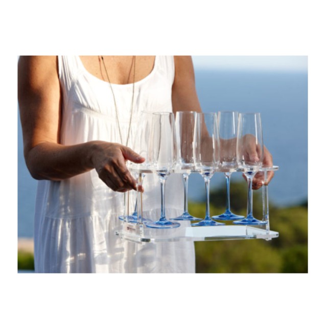 Wine Glass Carrier Collapsible Tray Party