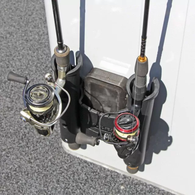 RodStow Rod Holder Dual with caddy Black