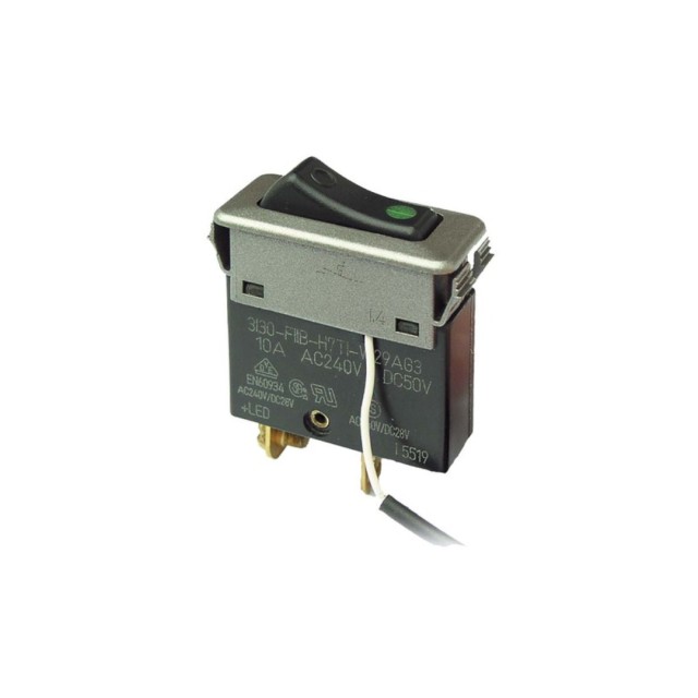 Single-Pole DC Rocker Switch with Thermal Breaker 3130