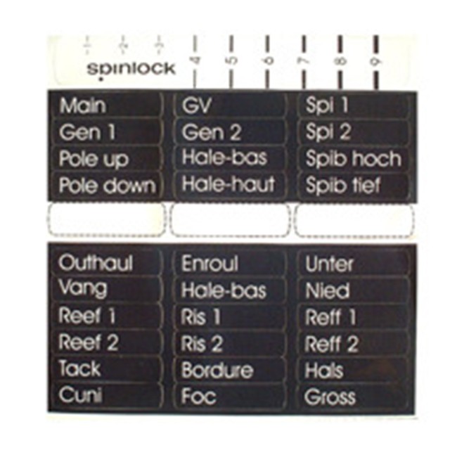 SPINOCK Labels for Clutch Handles