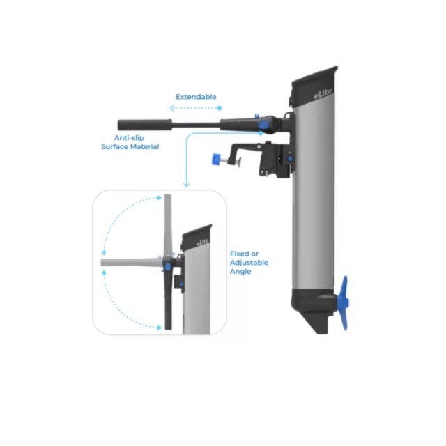 eLite Electric Outboard Motor 1.5 hp Long Shaft  (6.7kg+1kg bracket)