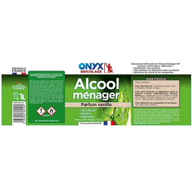 Καθαριστικό Menager Alcool vanille 1Lt με Άρωμα Βανίλιας