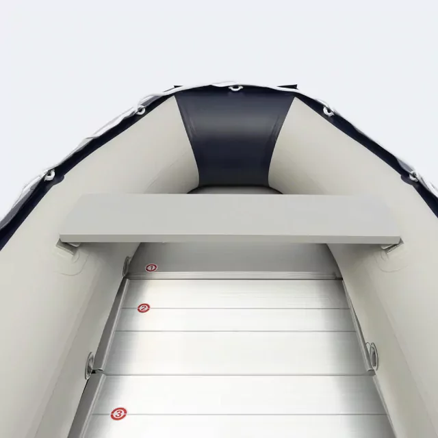 Inflatable boat Nautend PVC with single aluminium hull RAB/ Grey with diagonal navy