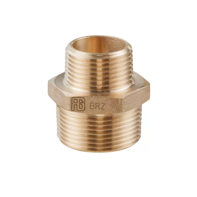 Reducing nipple (Male /Male) Bronze