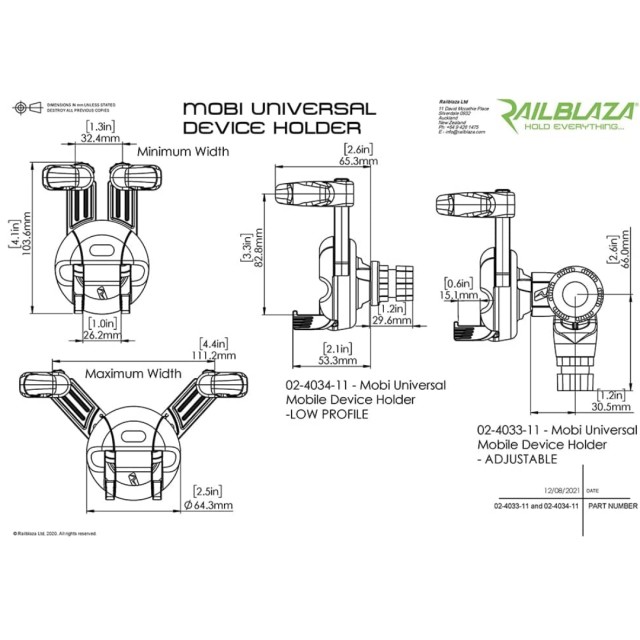 Mobi Device Holder Kit Fixed