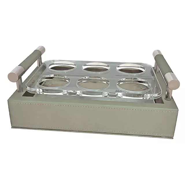 Shot Glass Holder Tray Waves – Beige