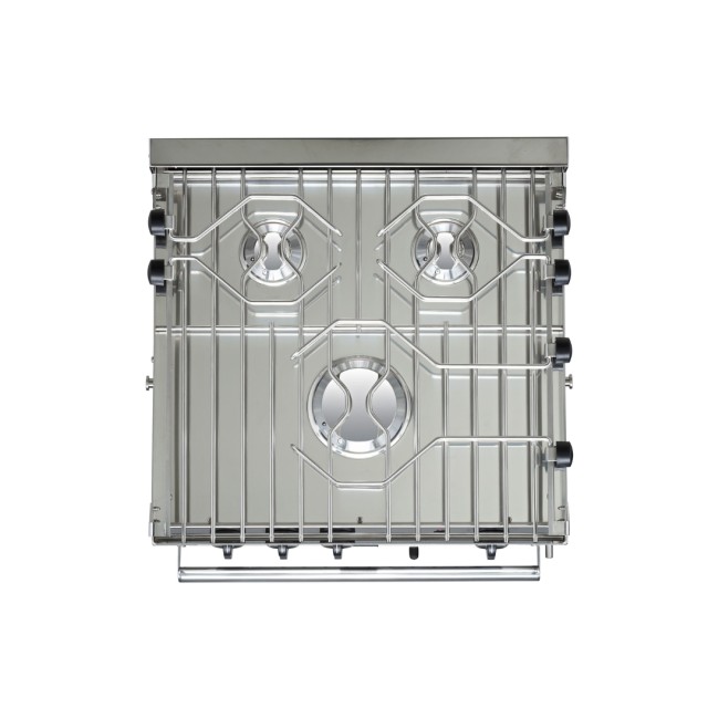 FORCE10 Stove with Oven / 3-burner / stainless steel