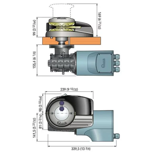 Aleph&nbsp;AL3 1000&nbsp;W Κατακόρυφος Windlass