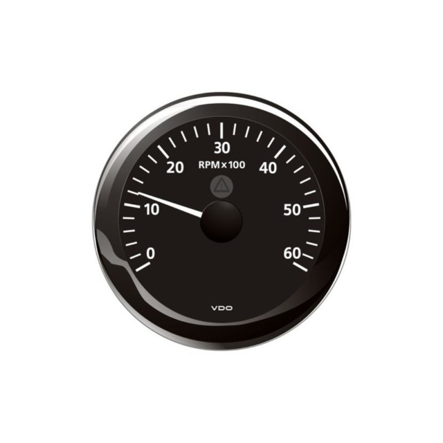 Veratron ViewLine Tachometer 6.000 RPM Black 85mm