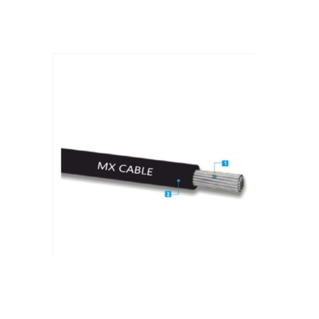 MY Flex Cable Tinned Single INS. 75°C - 1x2.5 - Black *per meter