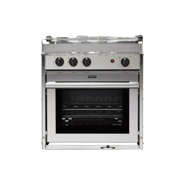 FORCE10 Stove with Oven / 3-burner / stainless steel