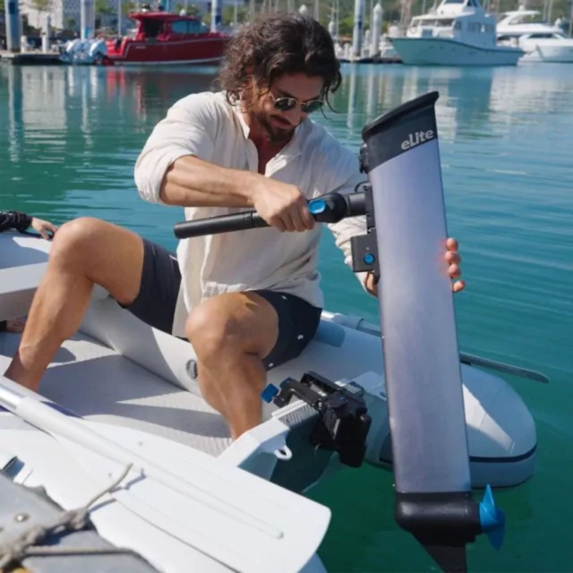 eLite Electric Outboard Motor 1.5 hp Long Shaft  (6.7kg+1kg bracket)