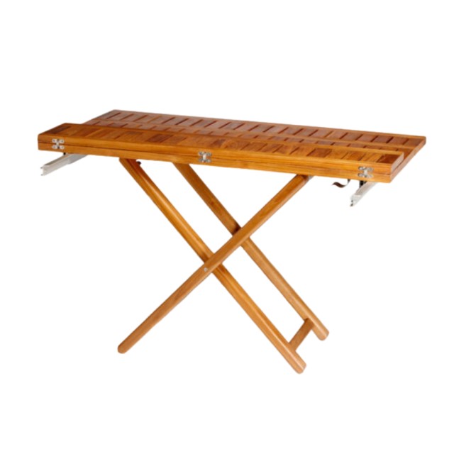 Τραπέζι Πτυσσόμενο Ορθογώνιο Teak (120?40-120?80cm-Ύψος: 60cm 75cm) Marine Business