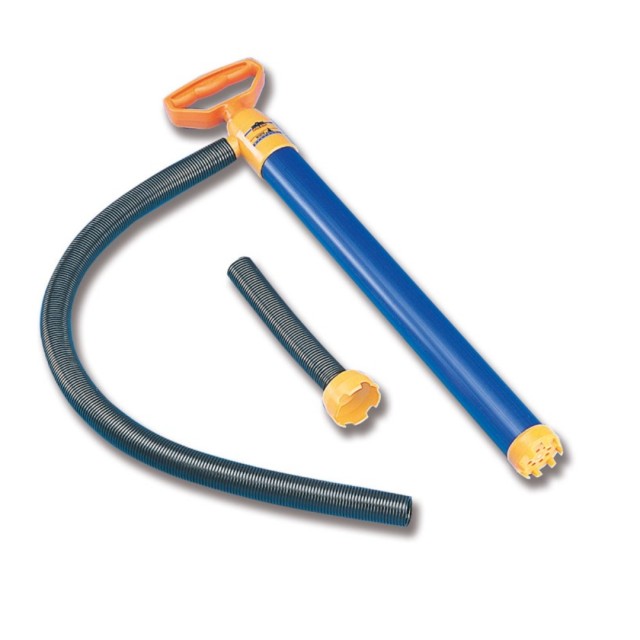 Hand suction pump with adapter and hose