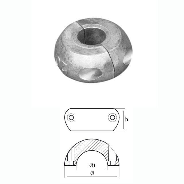 Shaft Collar Anode Φ28,6mm - 11/8
