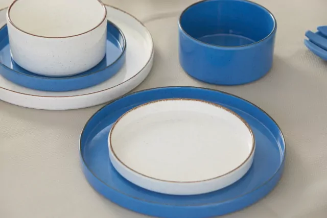 Set Of 2 Salad Bowls With Cutlery, Ivory, Maldivas (Set 4 Pc)