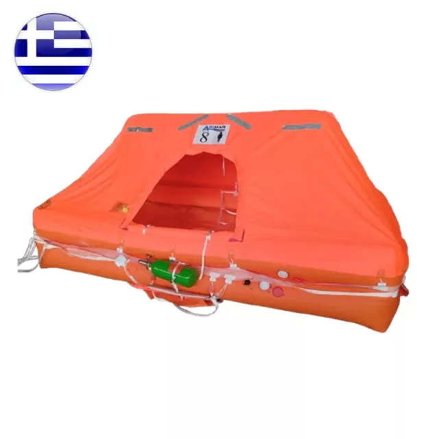 Liferaft πνευστή σωσίβια σχεδία ATLANTIC II GR Βαλίτσα - Made in Italy
