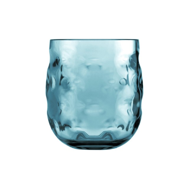 Moon Water Glass Turquoisems Φ8.3cm - H10cm400 ml (6unit)