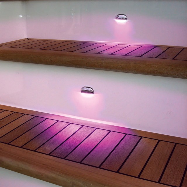 Apelo RGB Step Lamp (Stainless Steel Cap, Multivolt, IP67)