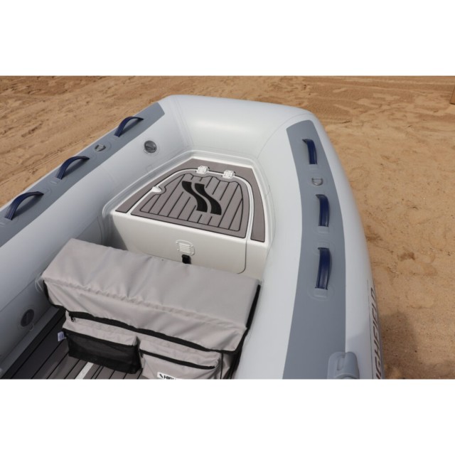 Tender Highfield Inflatable Boat with Aluminum hull ,EVA teak