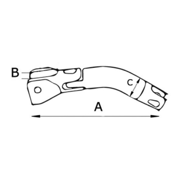 Douglas Marine Trimmer anchor swivelling connector 6/8 mm
