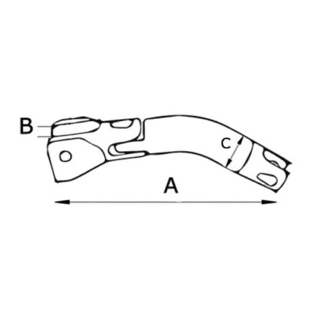 Douglas Marine Trimmer anchor swivelling connector 6/8 mm