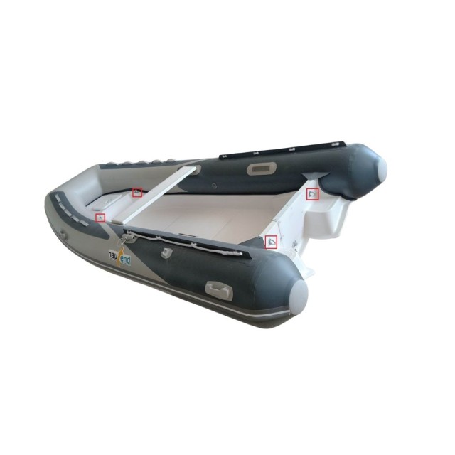 Inflatable boat Nautend with polyester hull RIB /3.90m