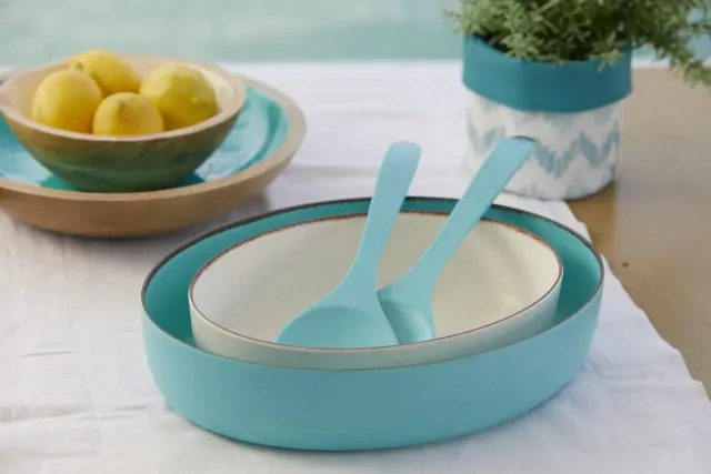 Flat Melamine Plate Acqua, Maldivas Set 6U