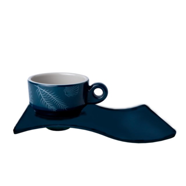 Melamine coffee cup Non-slip Φ6.5cm Living Marine Business (Set of 6 Pieces)