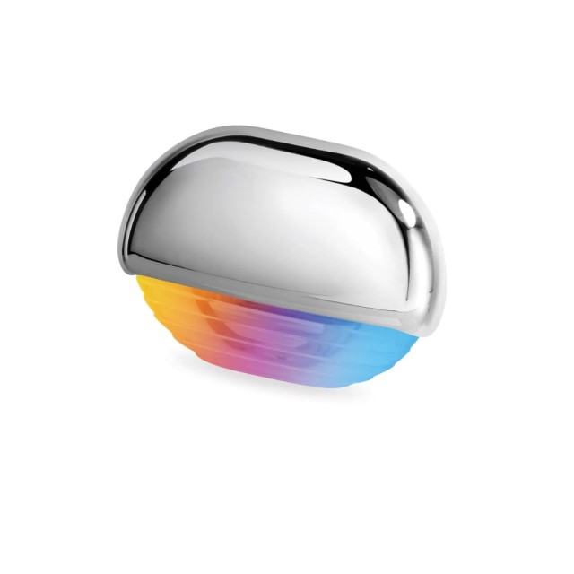 Apelo RGB Step Lamp (Chrome-Plated Plastic Cover, Multivolt, IP67)