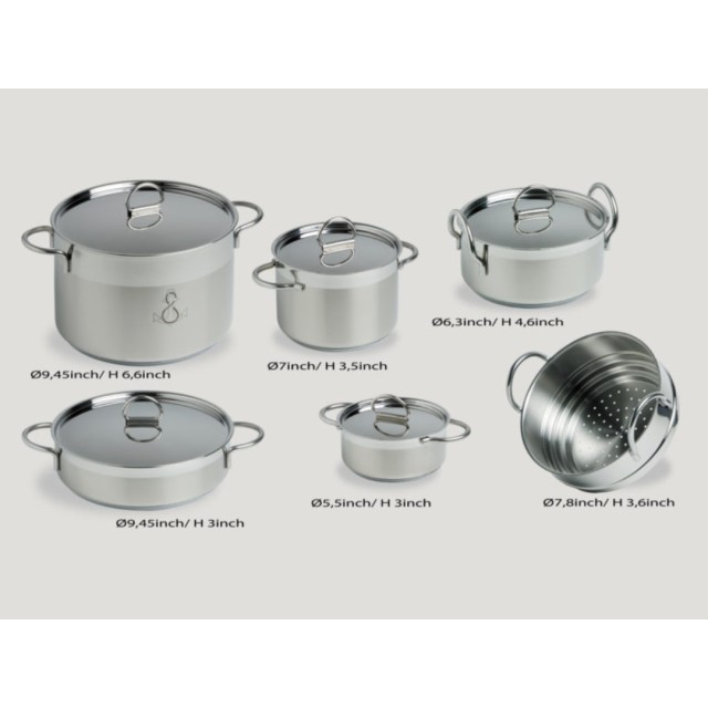 Kitchen Pan Set Self-containing Kitchen, 11 Pc