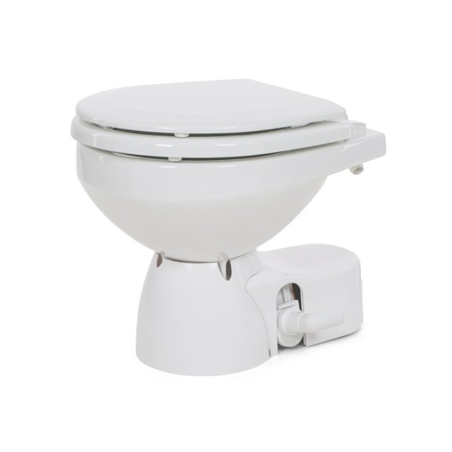 Quiet Flush E2 Compact 12 V Raw Water Electric Marine Toilet