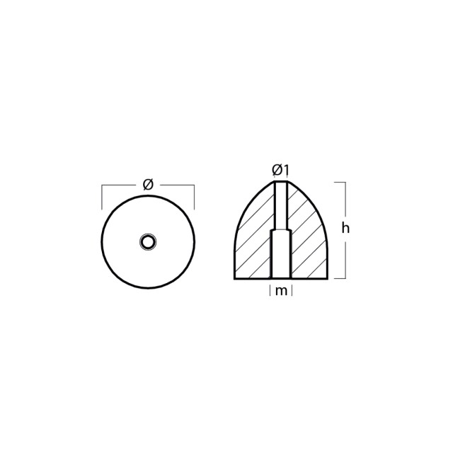 Ανόδιο Varifold Παξιμάδι Προπέλας VF108/VF120 3 & 4 Πτερύγια