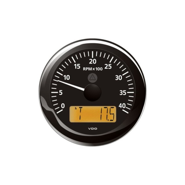 Veratron ViewLine Tachometer 4.000 RPM Black 85mm