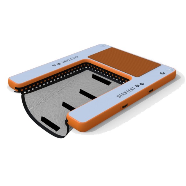 Inflatable Dog Ramp White & Orange