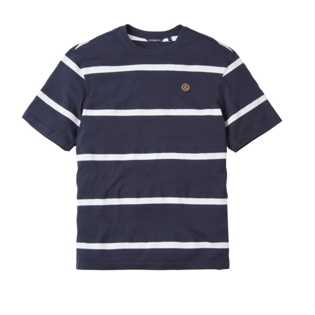 Mens T-Shirt Salcombe Tee - Navy Blue