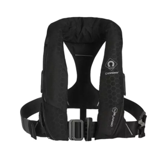 Crewfit+ 180N Pro – Automatic Lifejacket with Harness, Light & Hood