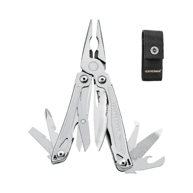 Leatherman Wingman Πολυεργαλείο Ασημί με Λάμα από Ανοξείδωτο Ατσάλι σε Θήκη
