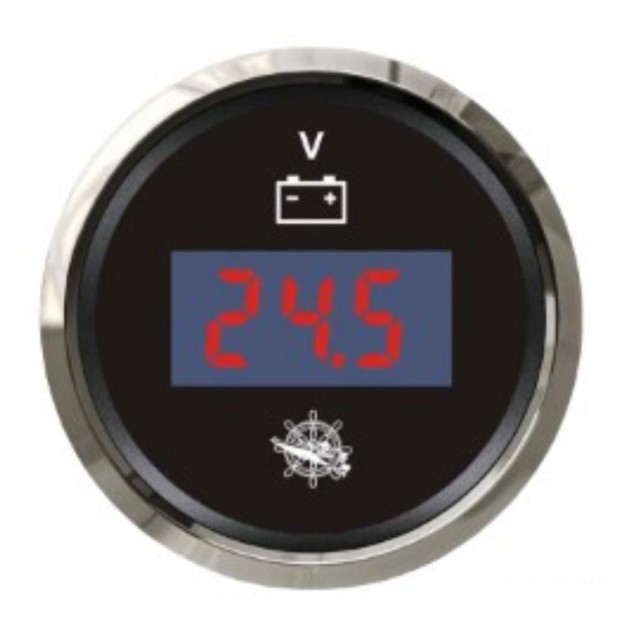 Digital Voltmeter 8/32 V Black/Glossy