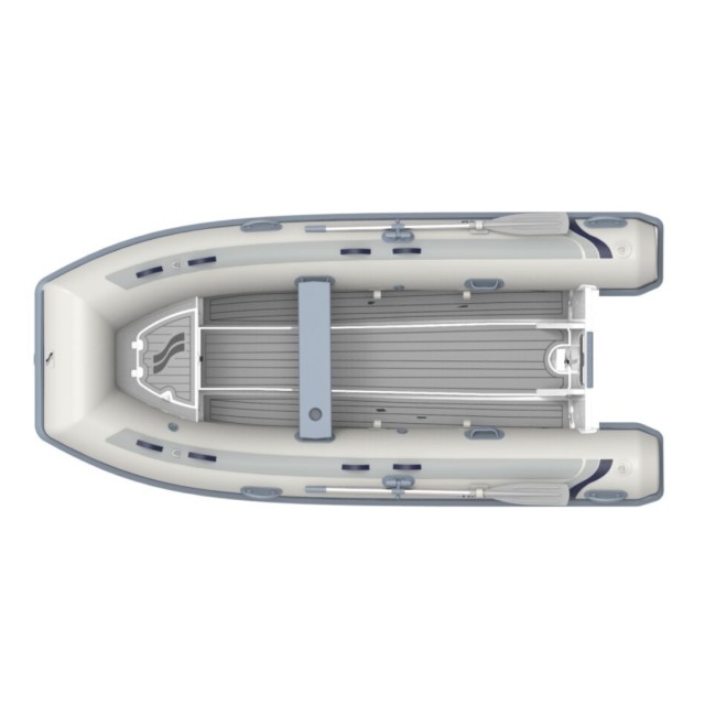 Tender Highfield Inflatable Boat with Aluminum hull ,EVA teak